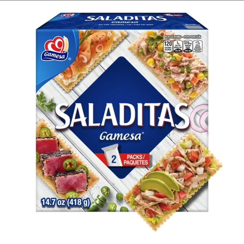 Gamesa Saladitas 12 count / 2 pieces / 14.7oz