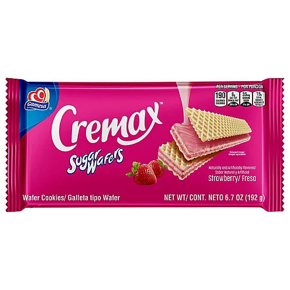 Gamesa Sugar Wafer Strawberry 12 count / 6.8oz