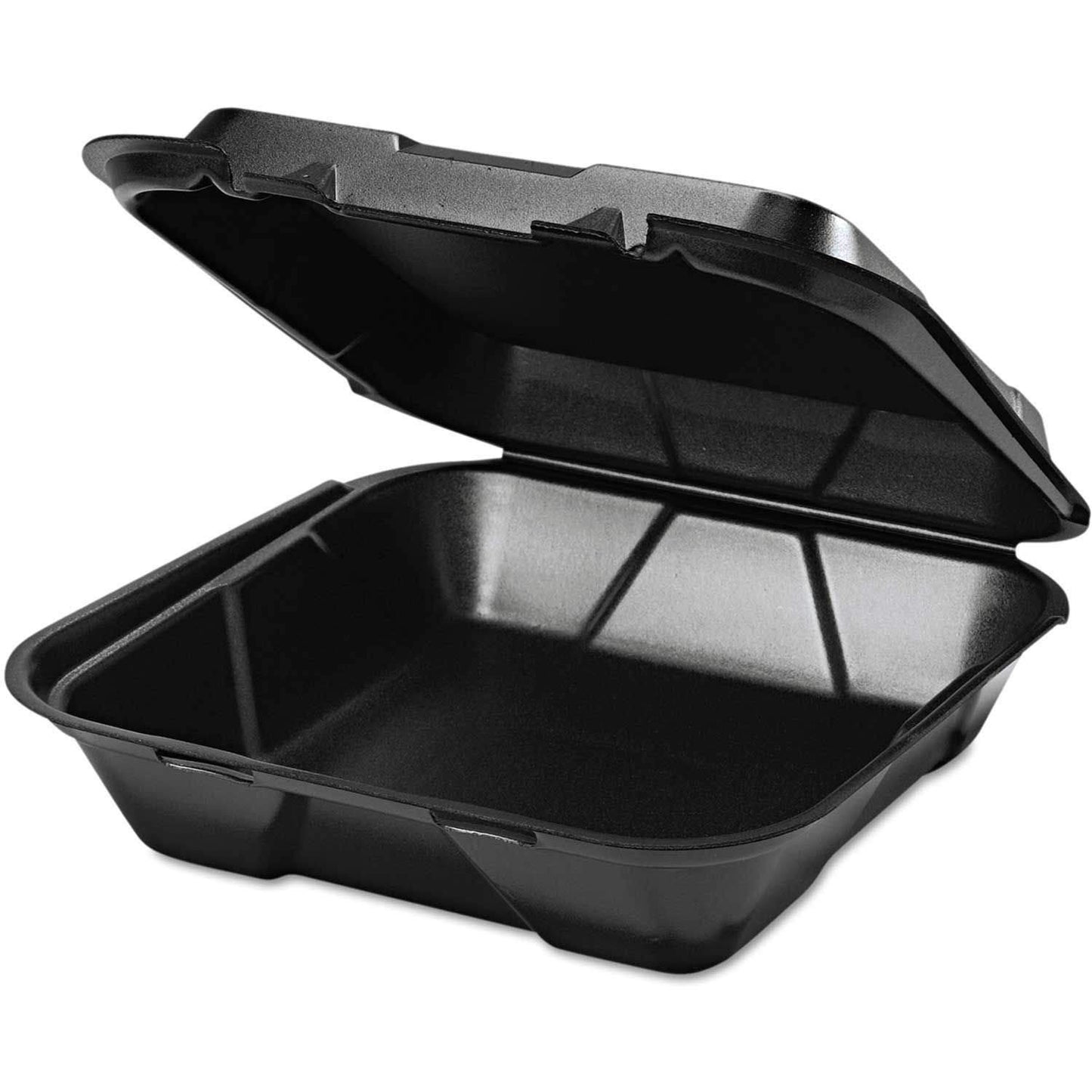 Genpak SN200-3L Black [9.25" x 9.25" 3"] 2 pack x 100ct