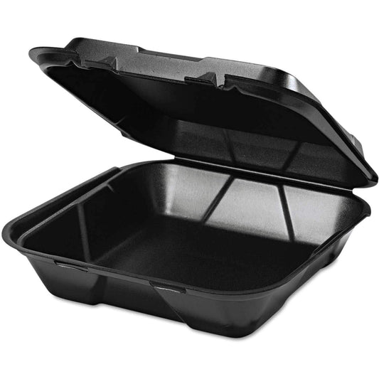 Genpak SN200-3L Black [9.25" x 9.25" 3"] 2 pack x 100ct