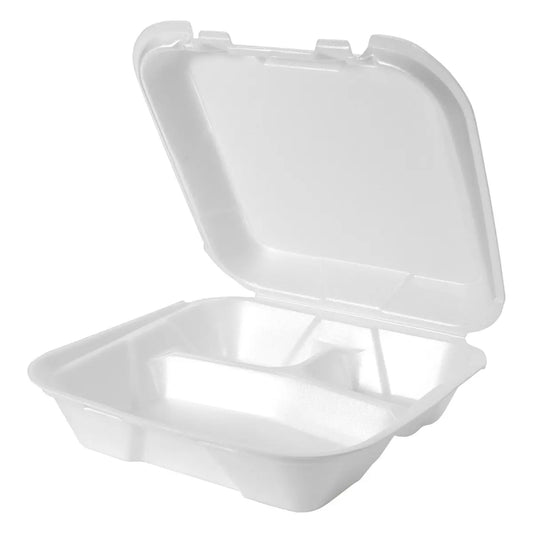 Genpak SN203 3 Compartment [9.25" x 9.25" x 3] 2 pack x 100ct
