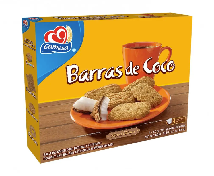 Gamesa Barras de Coco 12 count / 14.3oz