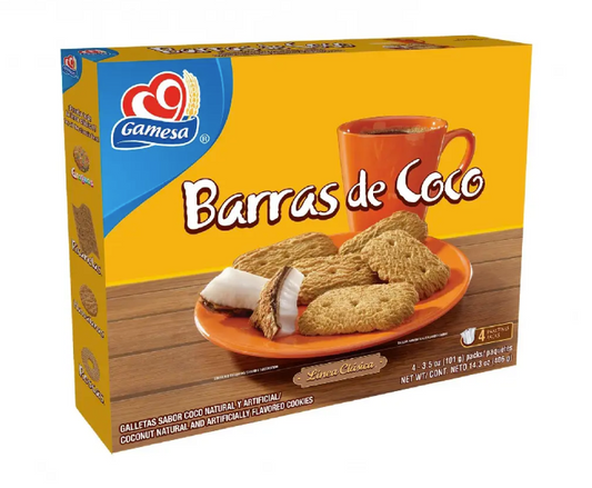 Gamesa Barras de Coco 12 count / 14.3oz