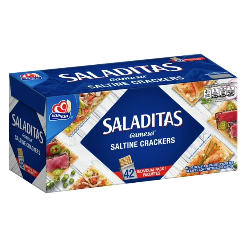 Gamesa Saladitas 12 count / 42 count / 2 pieces / 16.2oz