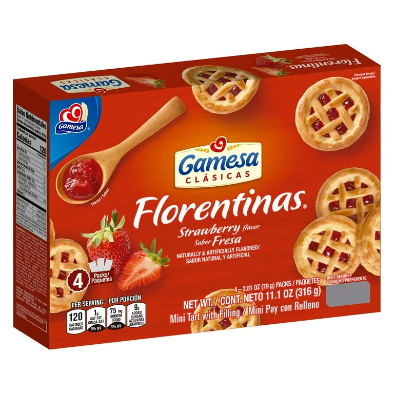 Gamesa Florentinas Fresa 12 count / 11.1oz